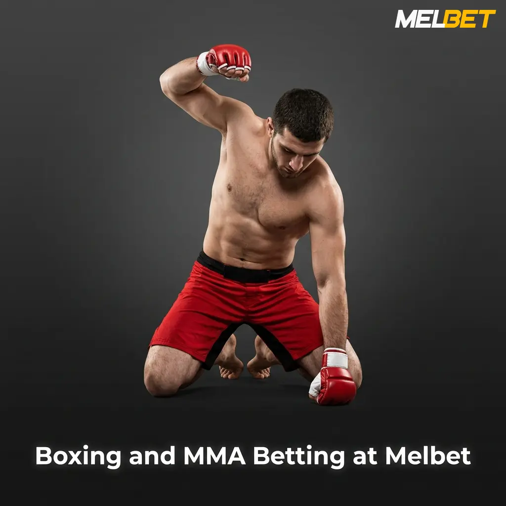 Melbet boxing and MMA betting markets covering UFC, Bellator, and major world championship bouts with live wagering