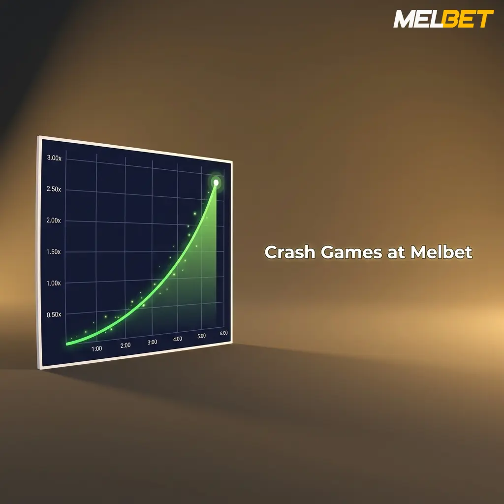 Melbet crash games multiplier screen showing rising odds for India players on mobile