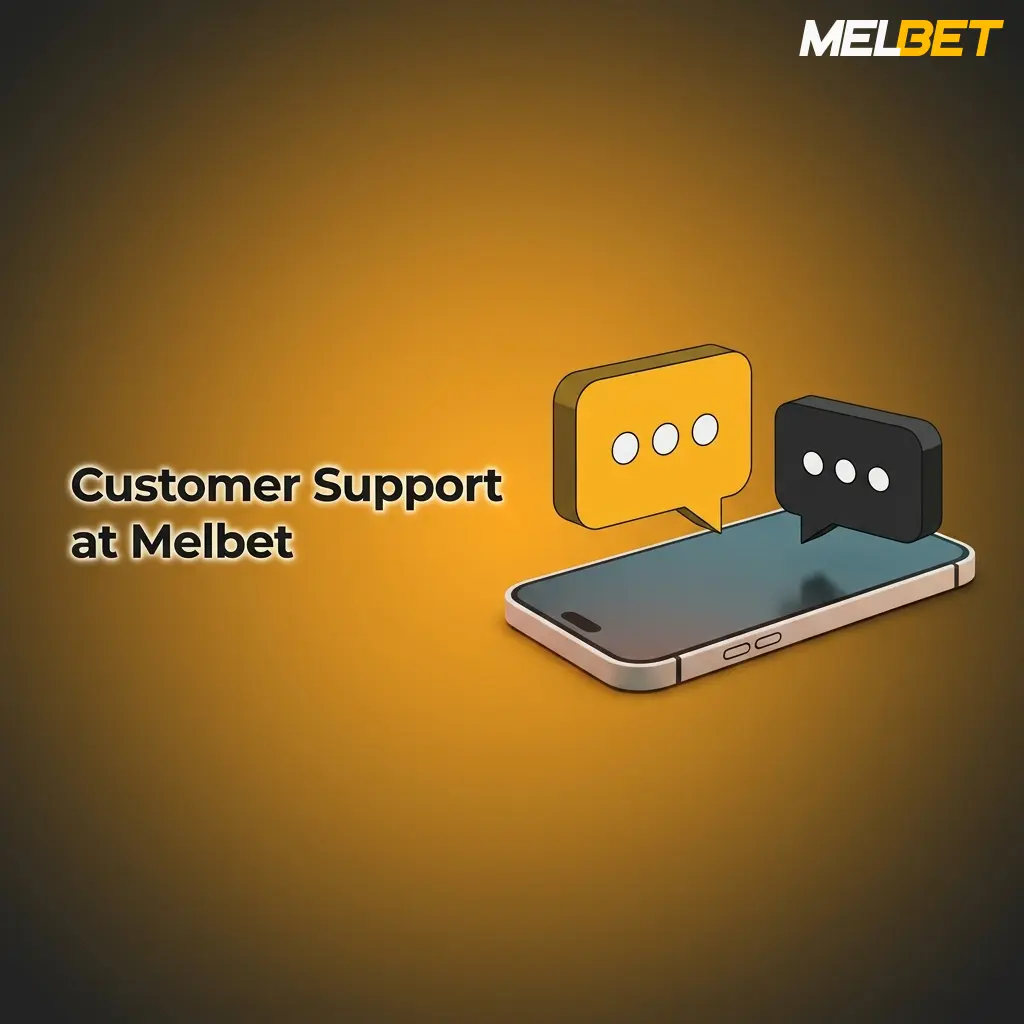 Melbet customer support channels including live chat, email, and Telegram available 24/7 for India players