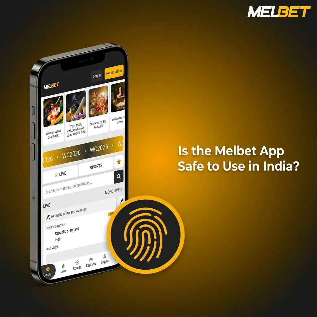 Melbet app with 128-bit SSL encryption and Curacao eGaming licence ensuring safe betting for India players