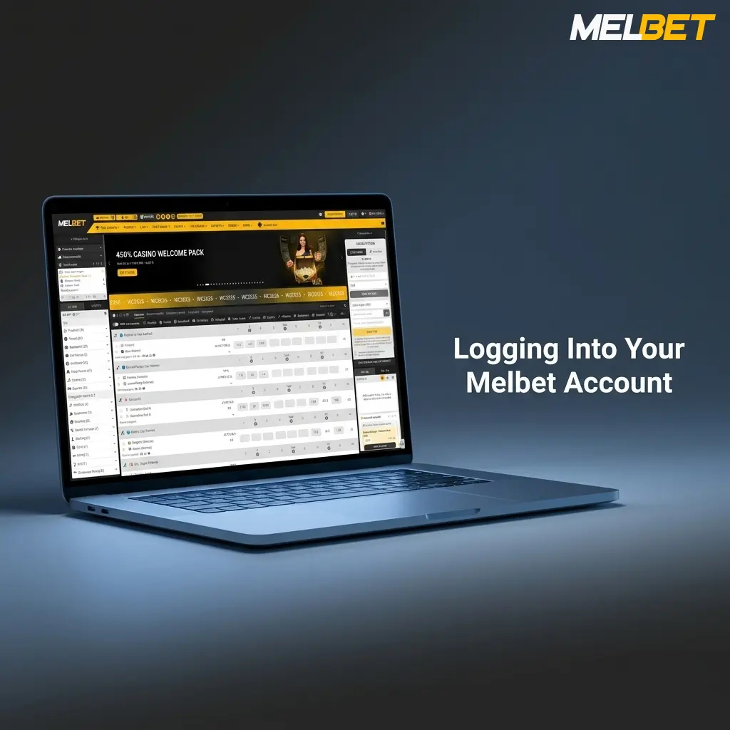 Melbet account login page showing Sign In button, email and password fields, and 2FA verification option