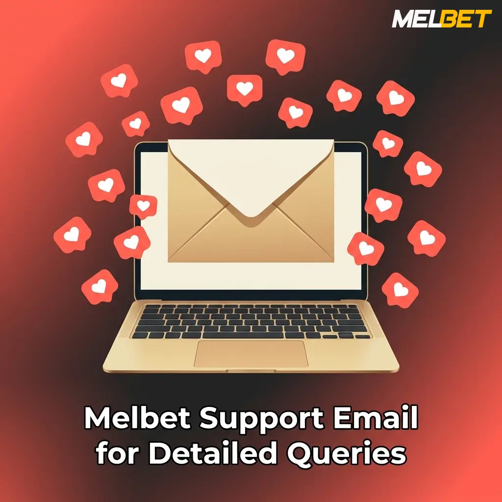 Melbet support email address for submitting detailed queries, KYC documents, disputes, and account issues to the customer service team