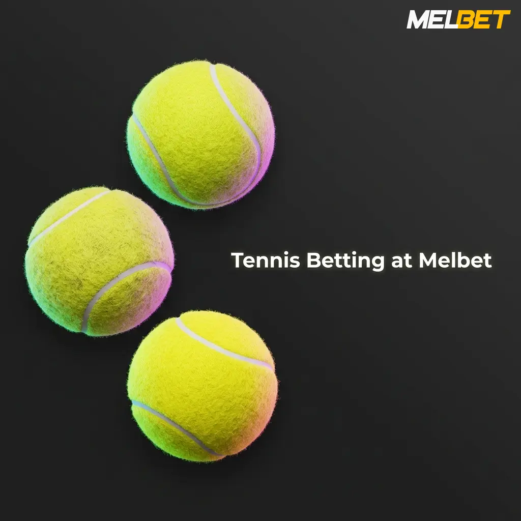 Tennis betting at Melbet covering all four Grand Slams including Wimbledon, US Open, Roland Garros and Australian Open